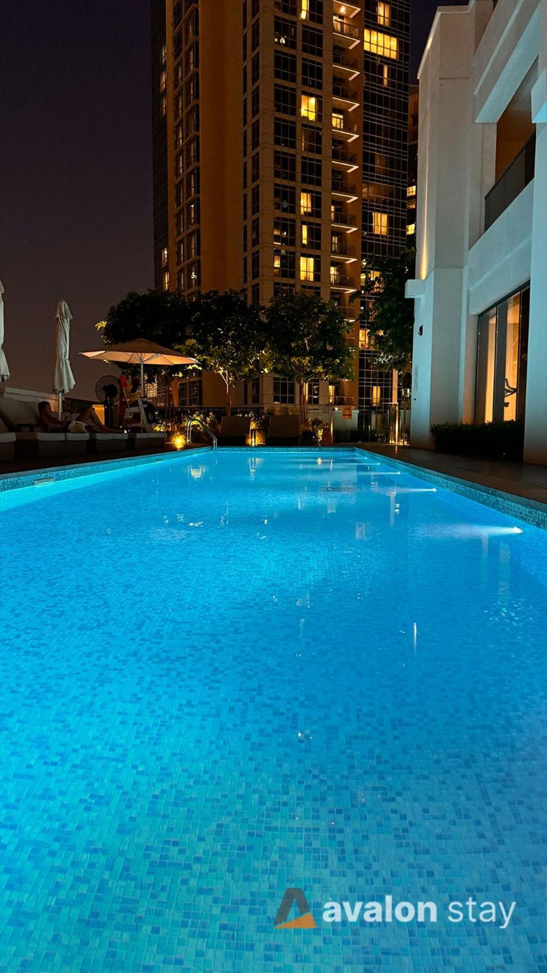 Avalonstay - Luxury 1Br Apt In Downtown Dubai-Brand New-Burj Khalifa & Fountain Views From Pool 外观 照片