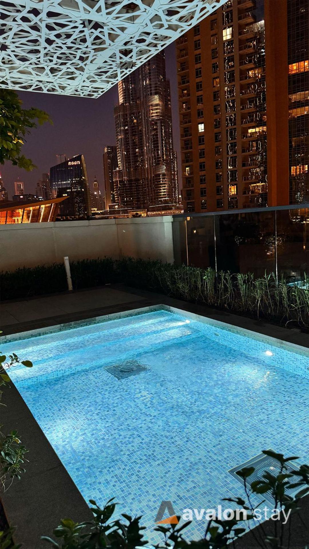 Avalonstay - Luxury 1Br Apt In Downtown Dubai-Brand New-Burj Khalifa & Fountain Views From Pool 外观 照片